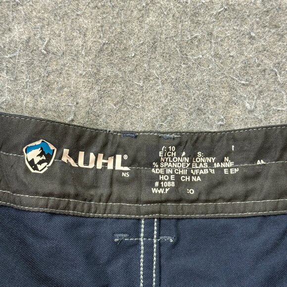 Kuhl Mutiny River Shorts Men 30 Blue Nylon Stretch Zip Cargo 10" 5048 - Picture 6 of 15